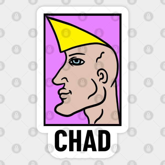 Chad ThundercXck Meme Apparel Sticker by Chad Corner